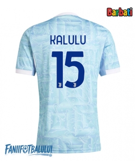 Juventus Pierre Kalulu #15 Tricou Fotbal Replică 2025-26 Barbati Deplasare Juventus Pierre Kalulu #15 Tricou Fotbal Replică 2025-26 Barbati Deplasare